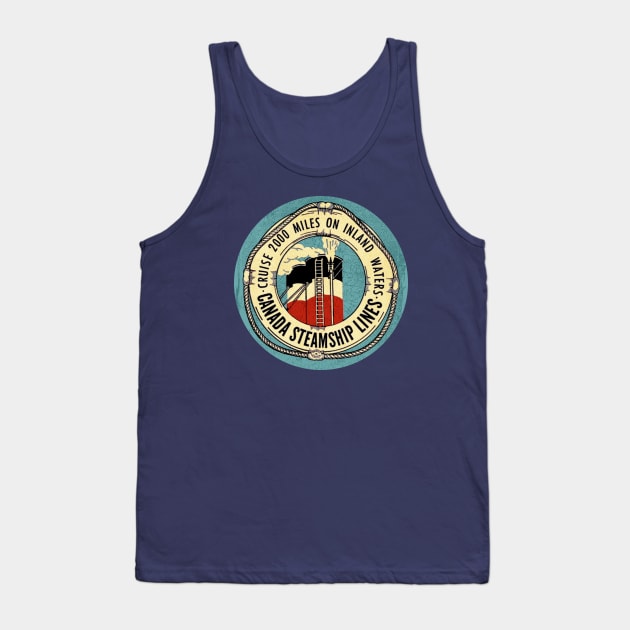 Canadian Steam Lines Tank Top by Midcenturydave